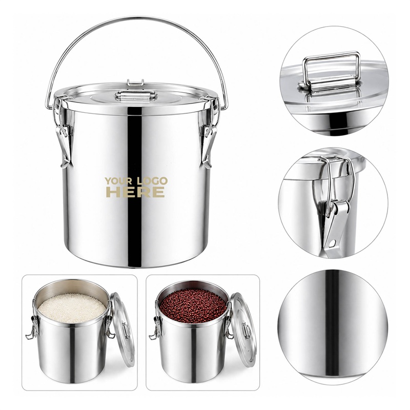 SMPZY043_L SMPZY043 1.3 Gal Stainless Steel Airtight Canister