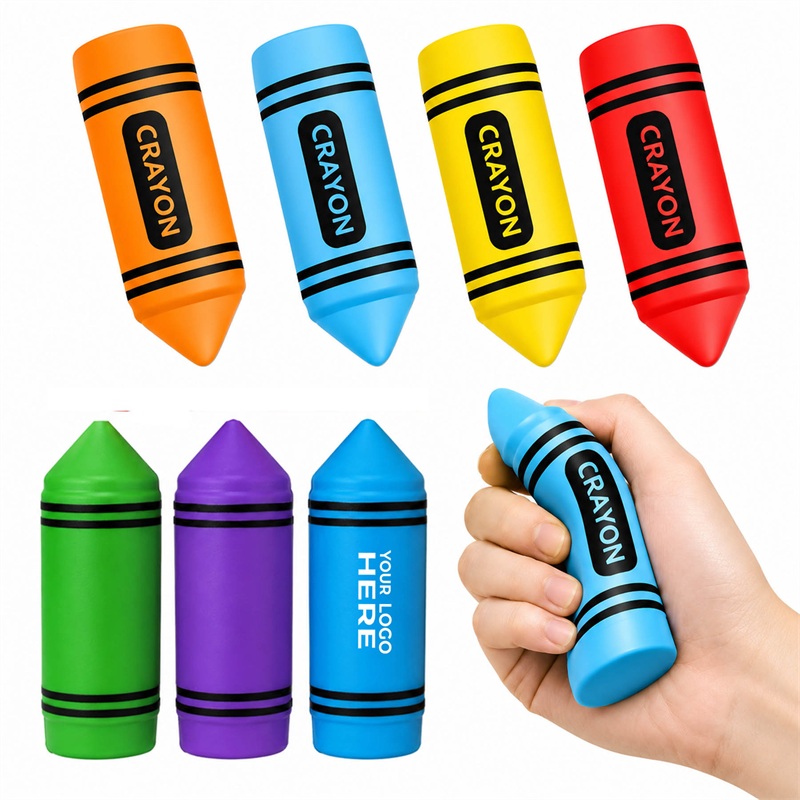 SMPZY045 Crayon-shaped Stress Reliever