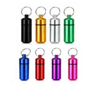 SMPXL039 Metal Pill Tube w/ Keyring