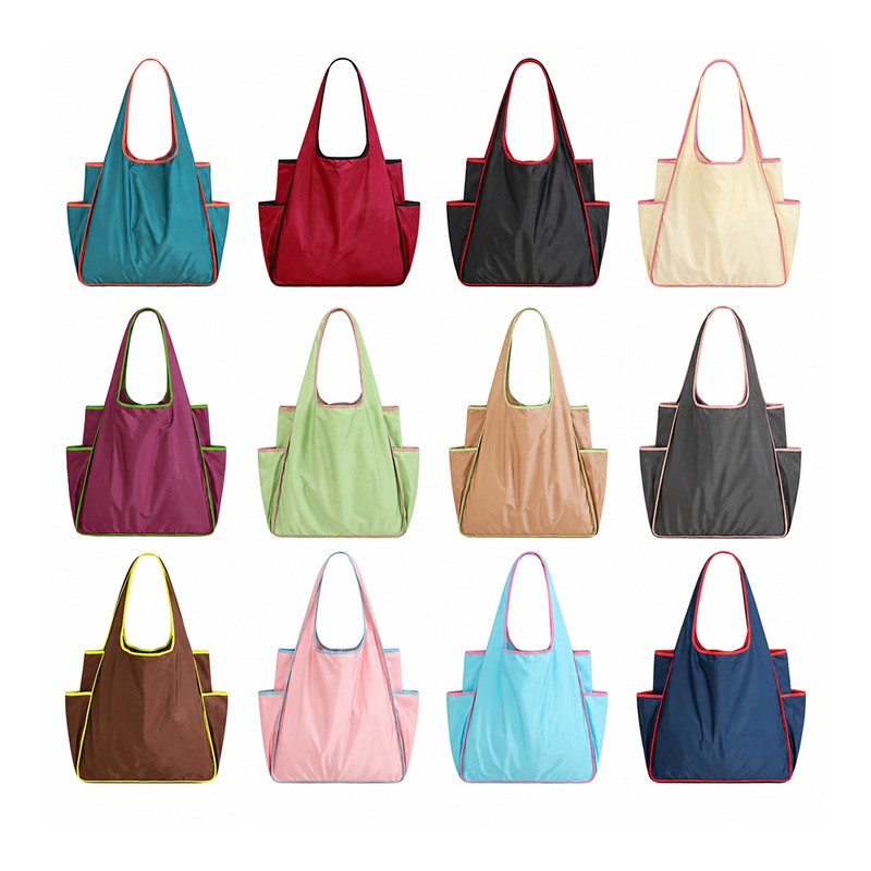 LMGSC068_B LMGSC068 Reusable Folding Shopping Tote