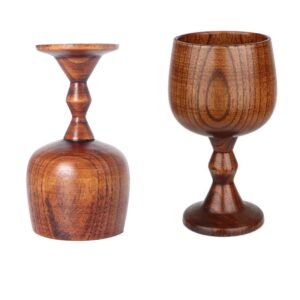 SMPSH096_B SMPSH096 Wooden Wine Chalice