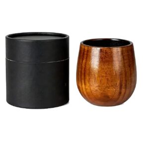 SMPSH097_B SMPSH097 10oz Charred Wood Whiskey Tumbler w/ Tube