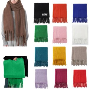 SMPSH112_L SMPSH112 Oversized Chunky Knit Scarf
