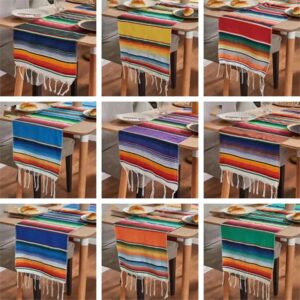 SMPSH121_B SMPSH121 Woven Serape-Style Table Runner