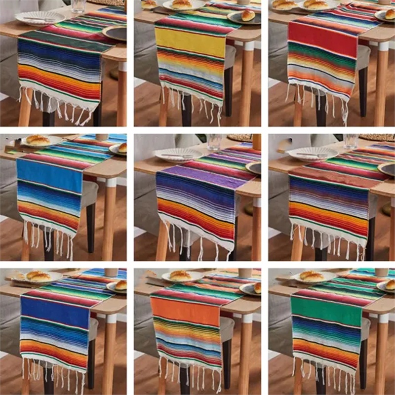 SMPSH121_B SMPSH121 Woven Serape-Style Table Runner