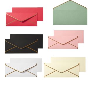 SMPSH134_B SMPSH134 #10 Gold-Trim V-Flap Mailing Envelope