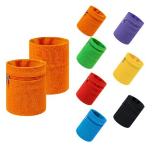 SMPSH146 Zipper-Pocket Wrist Sweatband
