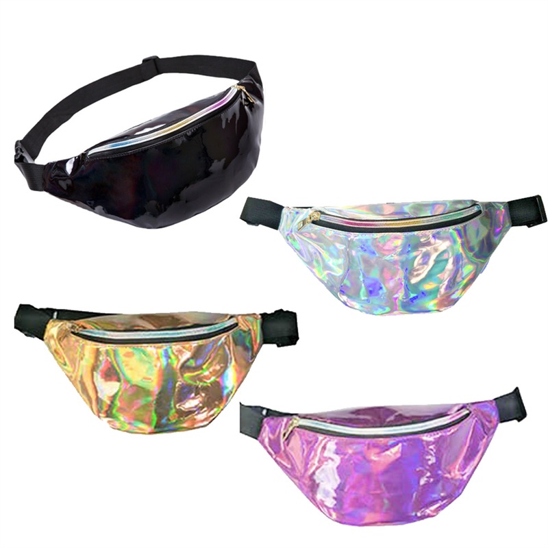 SMPSH151_B SMPSH151 Holographic PVC Waist Pack