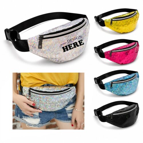 SMPSH153 Hologram PU Fanny Pack