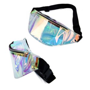SMPSH158 Clear Holographic Fanny Pack