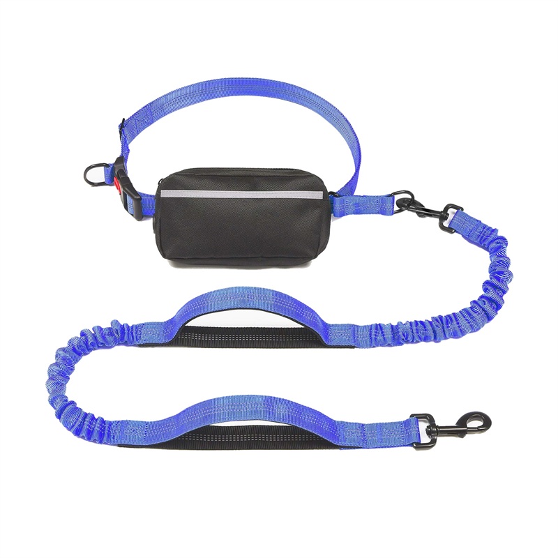 SMPSH166 Hands-Free Bungee Dog Leash with Storage Pouch