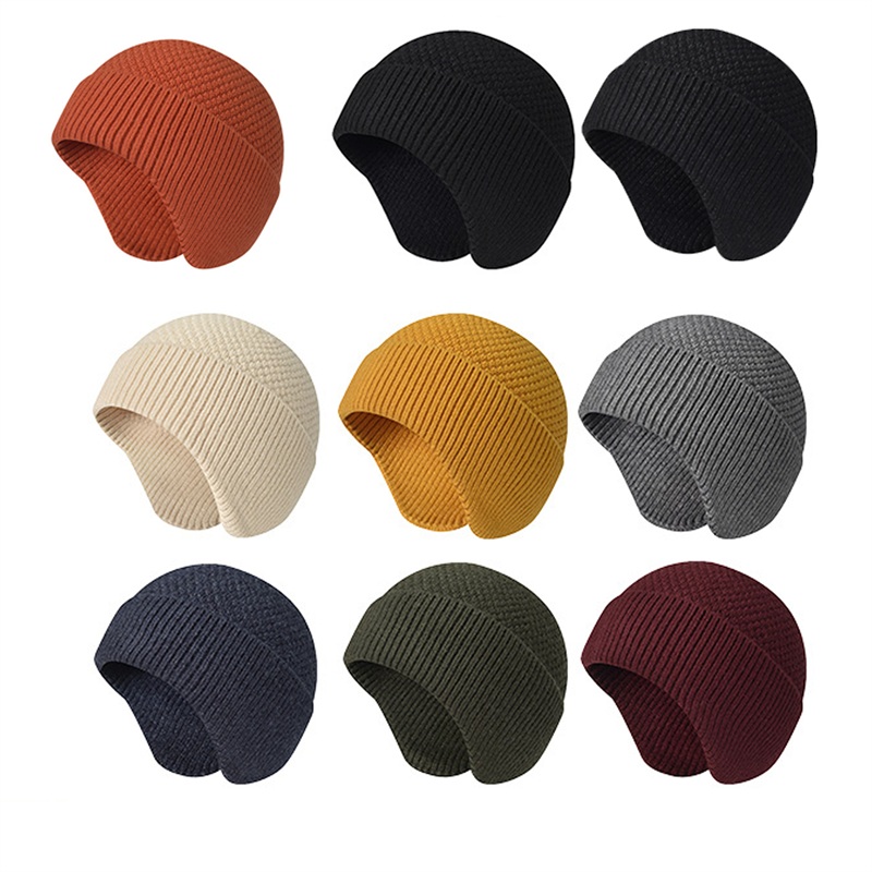 SMPSH168 Waffle-Knit Cuffed Beanie