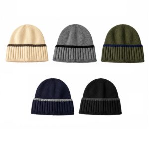 SMPSH169 Rib-Knit Cuffed Beanie