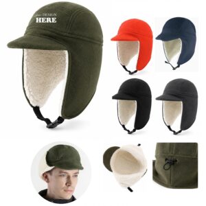 SMPSH175 Fleece-Lined Trapper Cap with Visor
