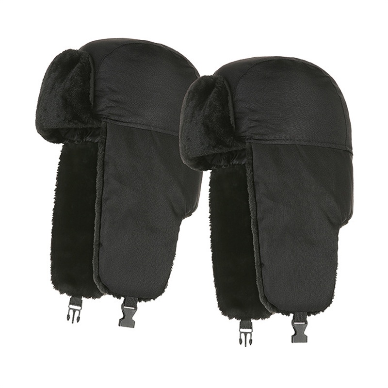 SMPSH177_B SMPSH177 Faux-Fur Trapper Hat with Chin Strap