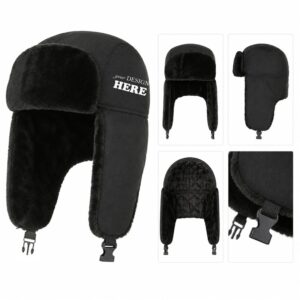 SMPSH177_L SMPSH177 Faux-Fur Trapper Hat with Chin Strap