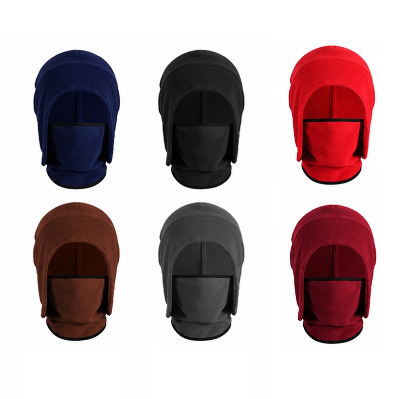 SMPSH178_B SMPSH178 Fleece Trapper Hat with Face Mask
