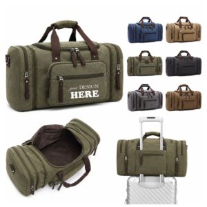 SMPSH181_L SMPSH181 Canvas Weekender Duffel Bag with Shoe Compartment