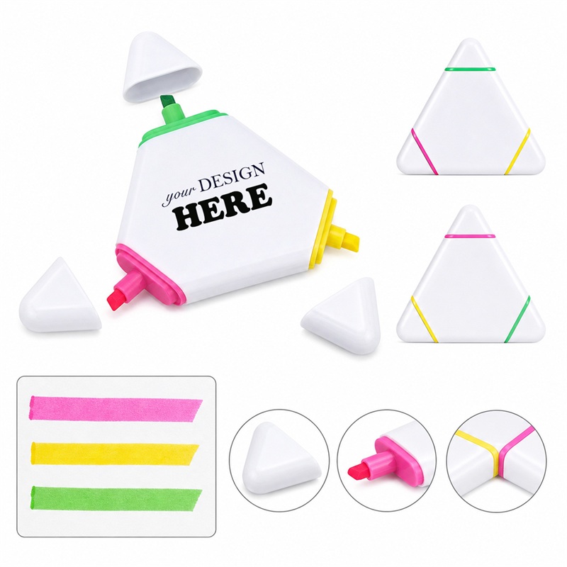 SMPSH190_L SMPSH190 3-Color Triangle Highlighter