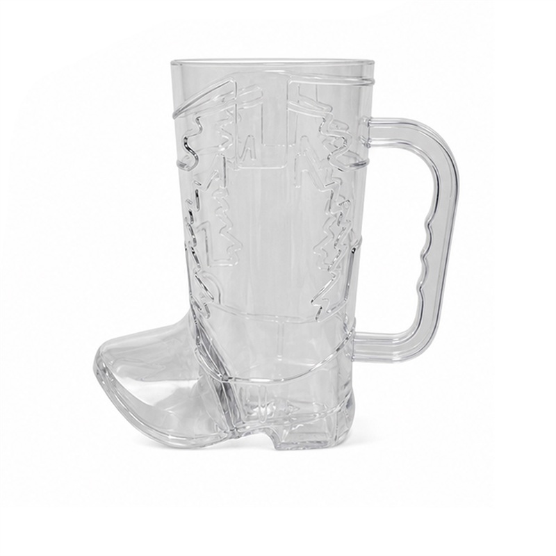 SMPSH194_B SMPSH194 18 oz Cowboy Boot Plastic Mug