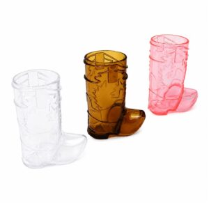 SMPSH195 Mini Cowboy Boot Plastic Shot Glass