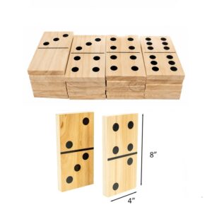SMPSH200 Jumbo Wood Dominoes Set