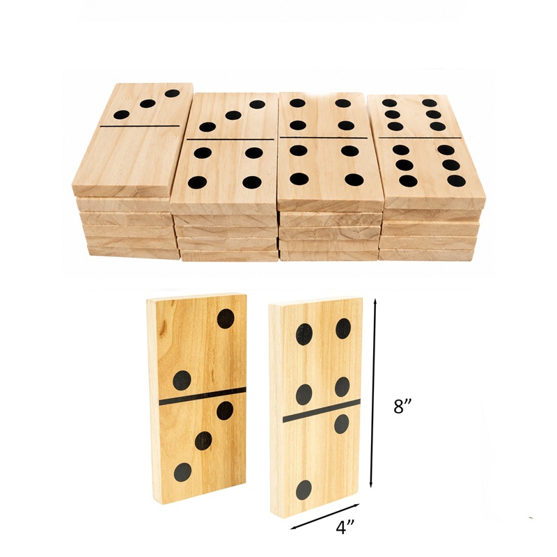 SMPSH200 Jumbo Wood Dominoes Set