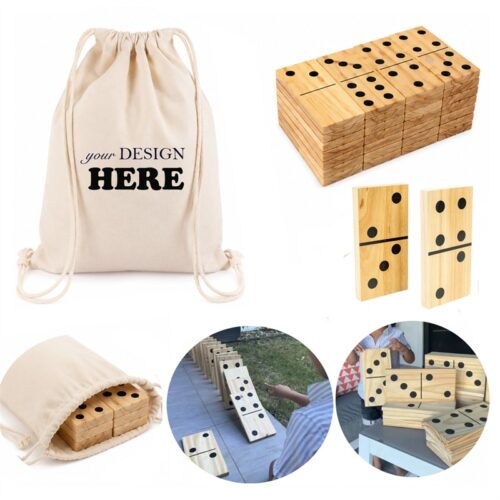 SMPSH200_L SMPSH200 Jumbo Wood Dominoes Set