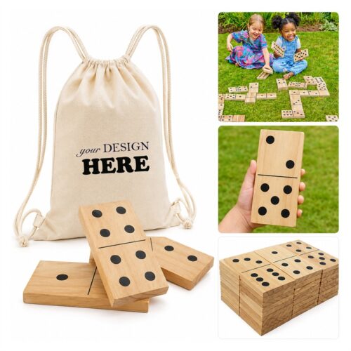 SMPSH201_L SMPSH201 28-pc Giant Wooden Dominoes Set
