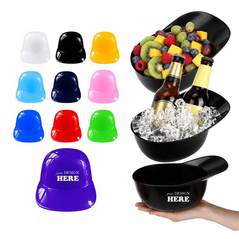 SMPSH205 34 oz Plastic Helmet Snack Bowl