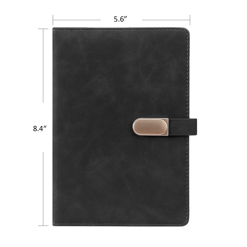 SMPSH210_B SMPSH210 A5 PU Leather Notebook w/ Magnetic Closure