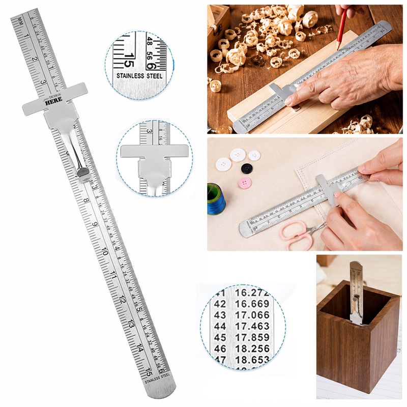SMPSH215 6" Stainless Steel Woodworking Marking Gauge
