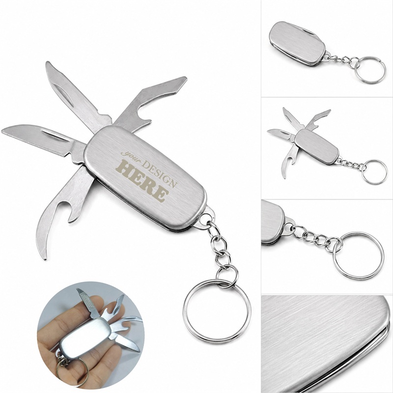 SMPSH217_L SMPSH217 Stainless Steel Multi-Tool Keychain