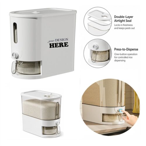 SMPSH221 22 lb Push-Button Rice Dispenser