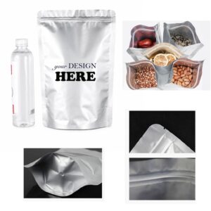 SMPSH223 8 x 12" Foil Stand-Up Zipper Pouch