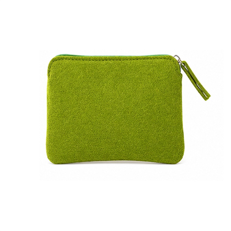 SMPSH229_B SMPSH229 Felt Zipper Coin Pouch