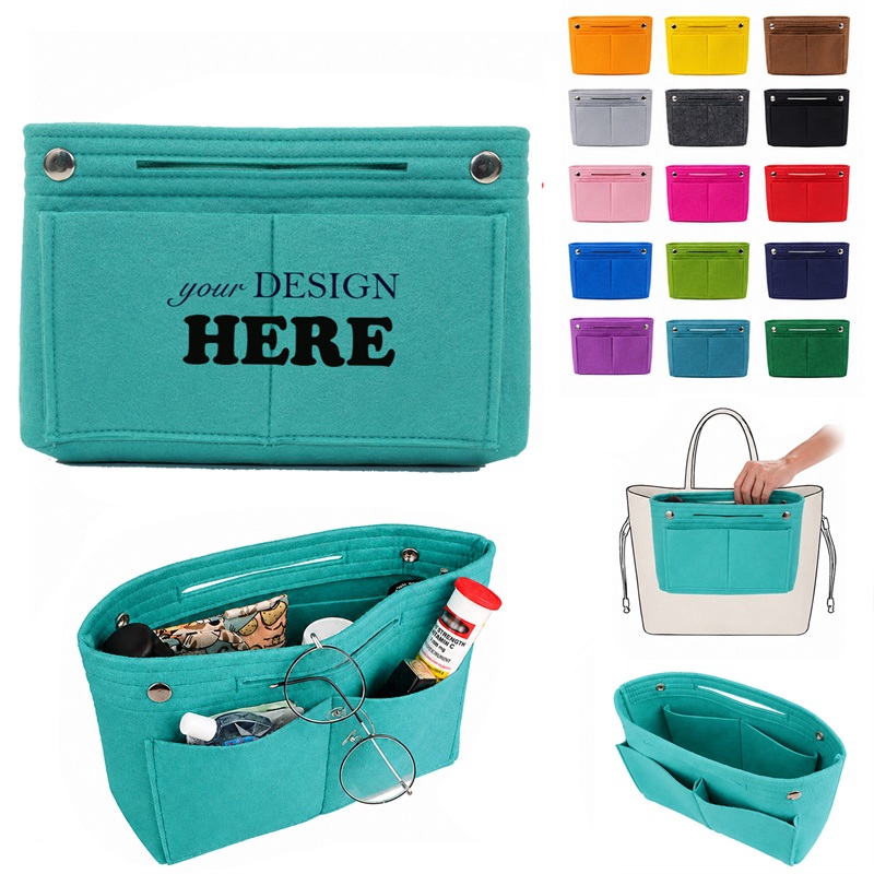 SMPSH232 Multi-Pocket Felt Purse Organizer Insert