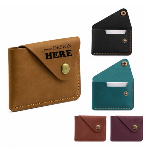 SMPSH234_L SMPSH234 Leather Snap Card Wallet