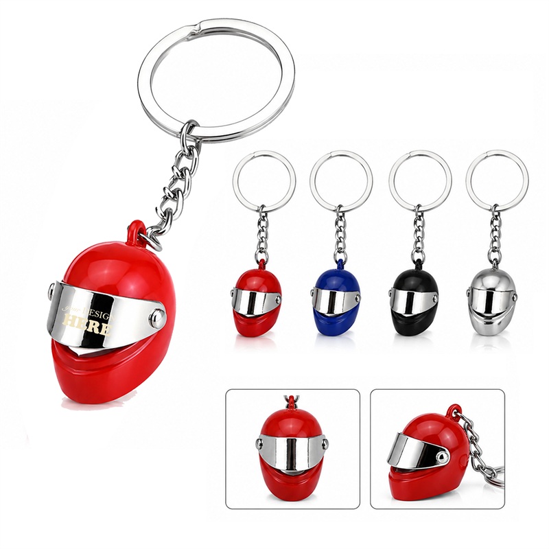 SMPSH236_L SMPSH236 Mini Racing Helmet Keychain