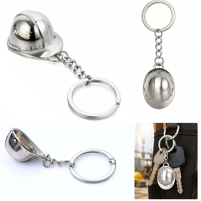 SMPSH237_L SMPSH237 Metal Hard Hat Key Chain