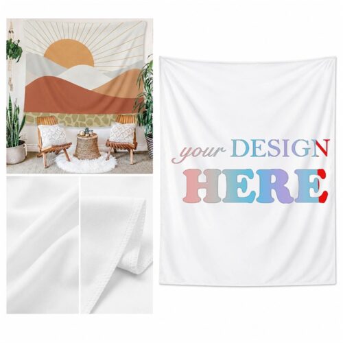 SMPSH242 60 x 80" Full Color Custom Tapestry