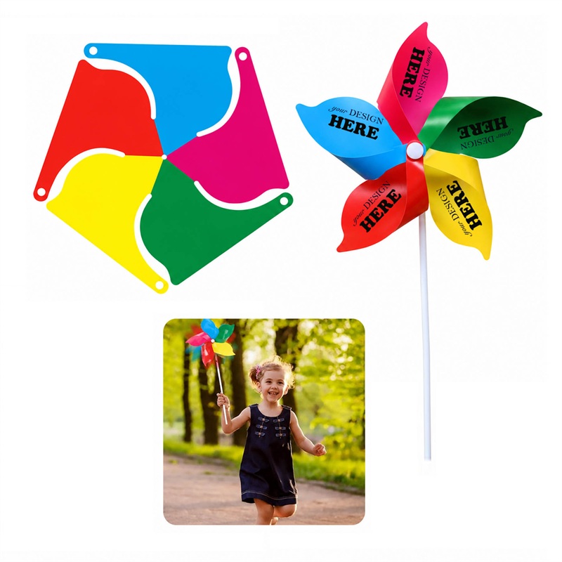 SMPSH248 5-Leaf Multicolor Pinwheel