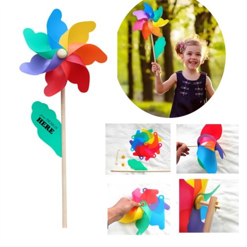 SMPSH253_L SMPSH253 Thick Plastic Rainbow Windmill