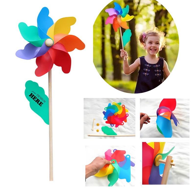 SMPSH253 Thick Plastic Rainbow Windmill