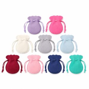 SMPSH271_B SMPSH271 Suede Jewelry Drawstring Pouch