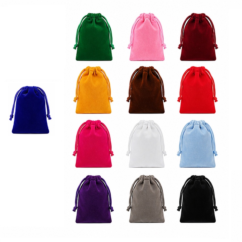 SMPSH272_B SMPSH272 Velvet Drawstring Pouch