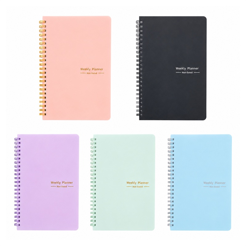 SMPSH308_B SMPSH308 A5 Spiral Weekly Planner Notebook