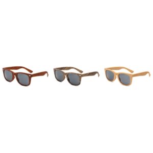 SMPSH324_B SMPSH324 Wood-Grain Sunglasses