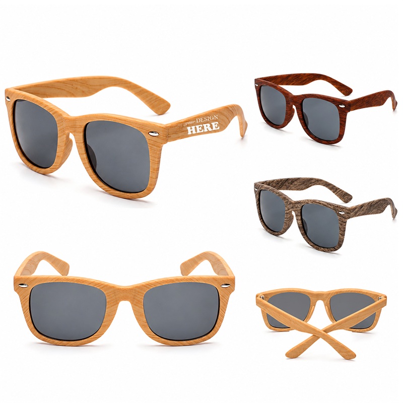 SMPSH324_L SMPSH324 Wood-Grain Sunglasses