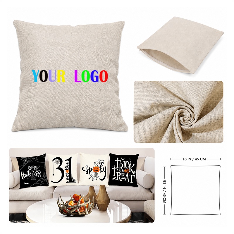 SMPSH330_L SMPSH330 Burlap Throw Pillow Cover